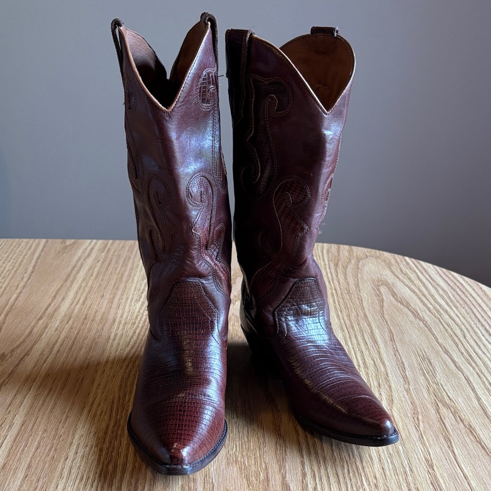 Nine West Brown Heeled Boots